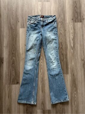 Y2K lei Light Blue Flare Jeans - Women's